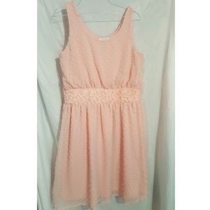 Sweet light pink rose dress.