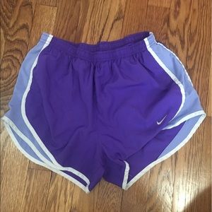 Purple nike shorts