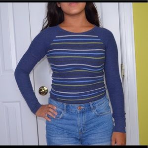 Striped Long-sleeves Thermal Shirt