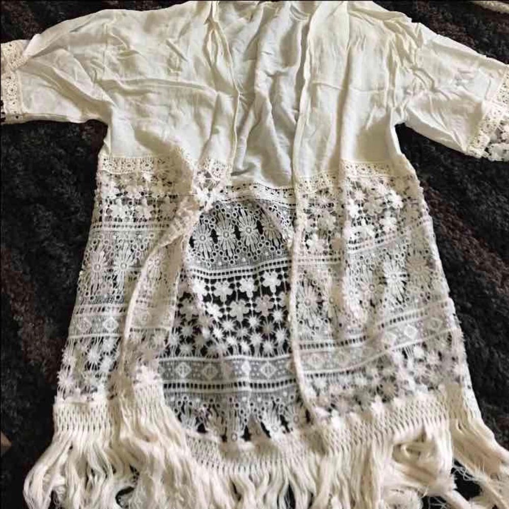White Lace Kimono