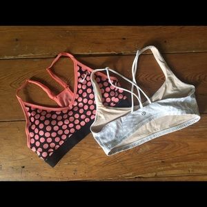 Nike sports bra/ Lulu lemon sports bra