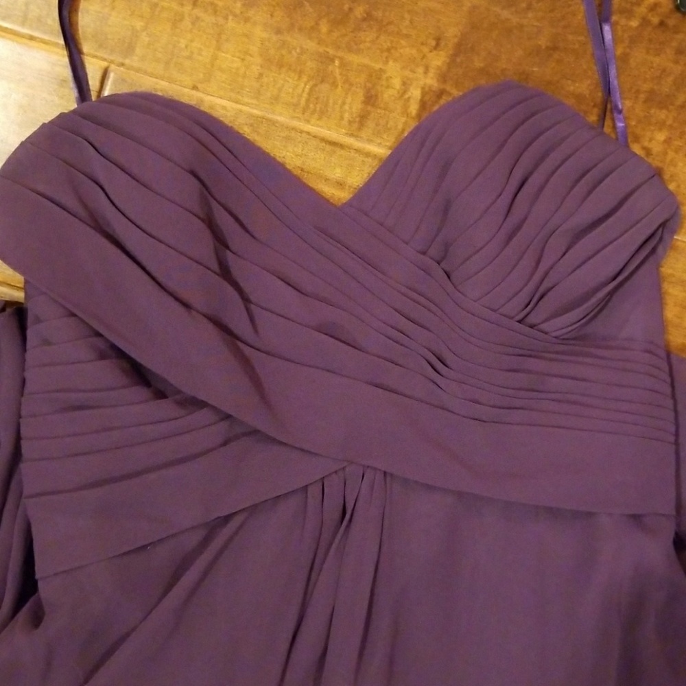 Eggplant bridesmaid/prom/ wedding dress
