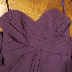 Eggplant bridesmaid/prom/ wedding dress