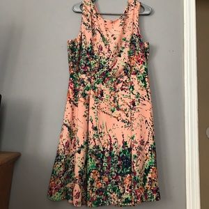 Floral Dress in peach/pink/multi