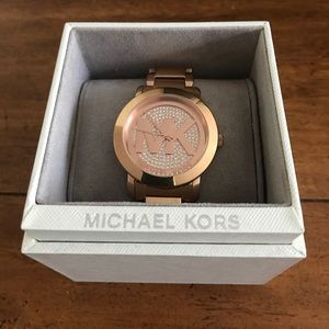 Rose gold Michael Korda watch