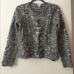 Forever 21 Black and White Knit Sweater