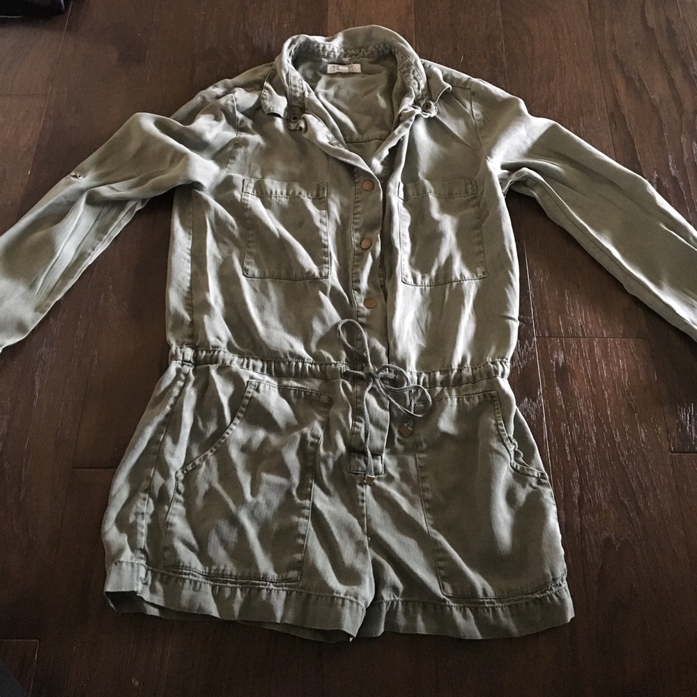 Long sleeve Utility style romper