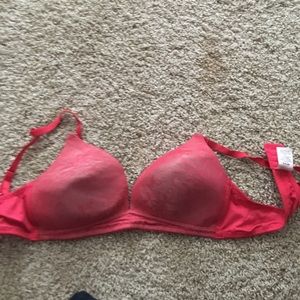 Red Lace Bra