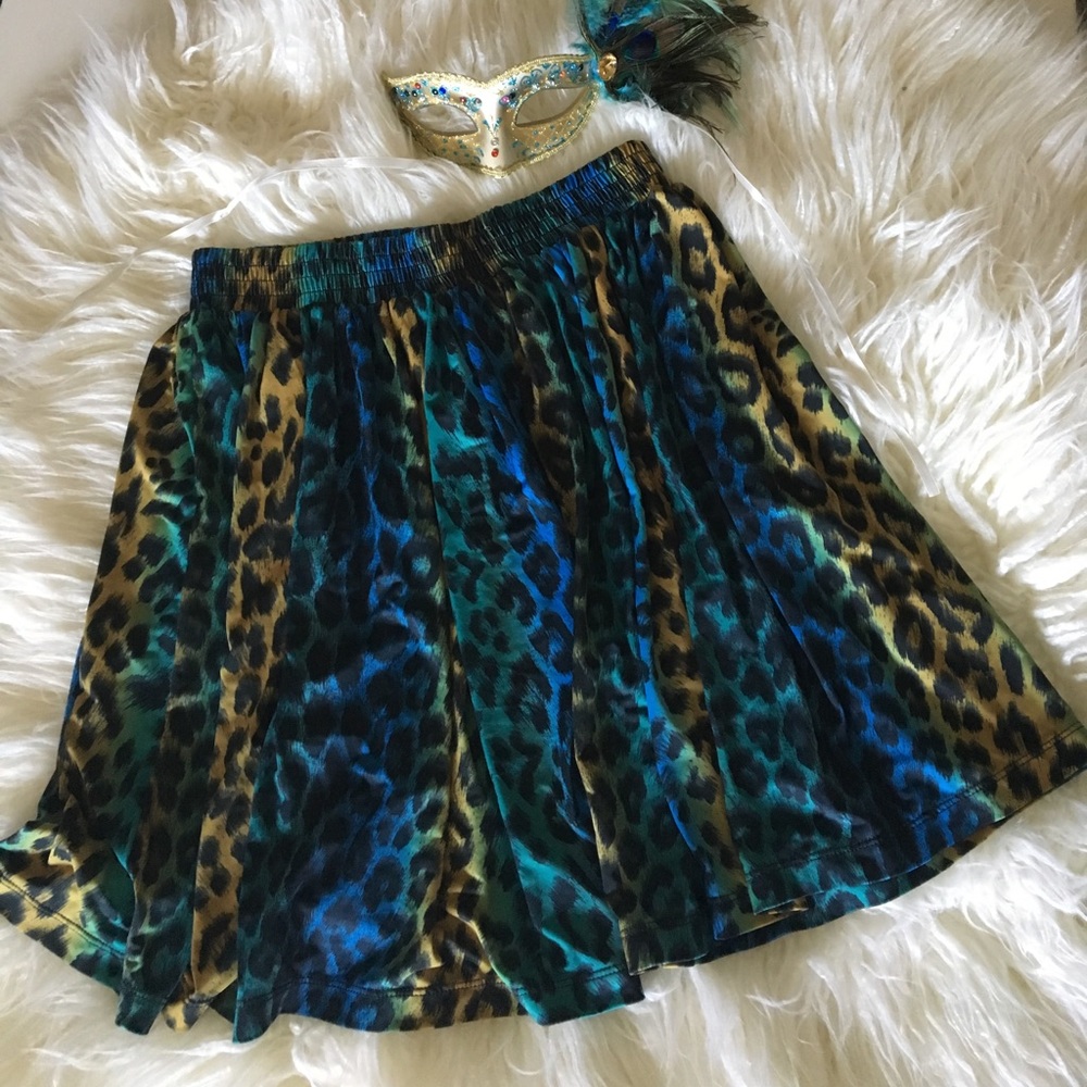 Topshop Leopard Skirt