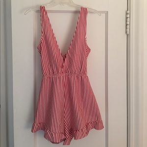 Zara striped romper