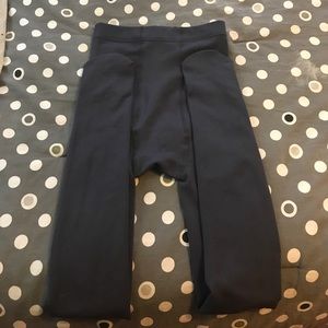 George closed foot gray tights