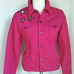 SALE!! Hot Pink Jean Jacket