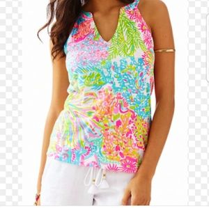 Lilly Pulitzer Arya Tank - Lovers Coral