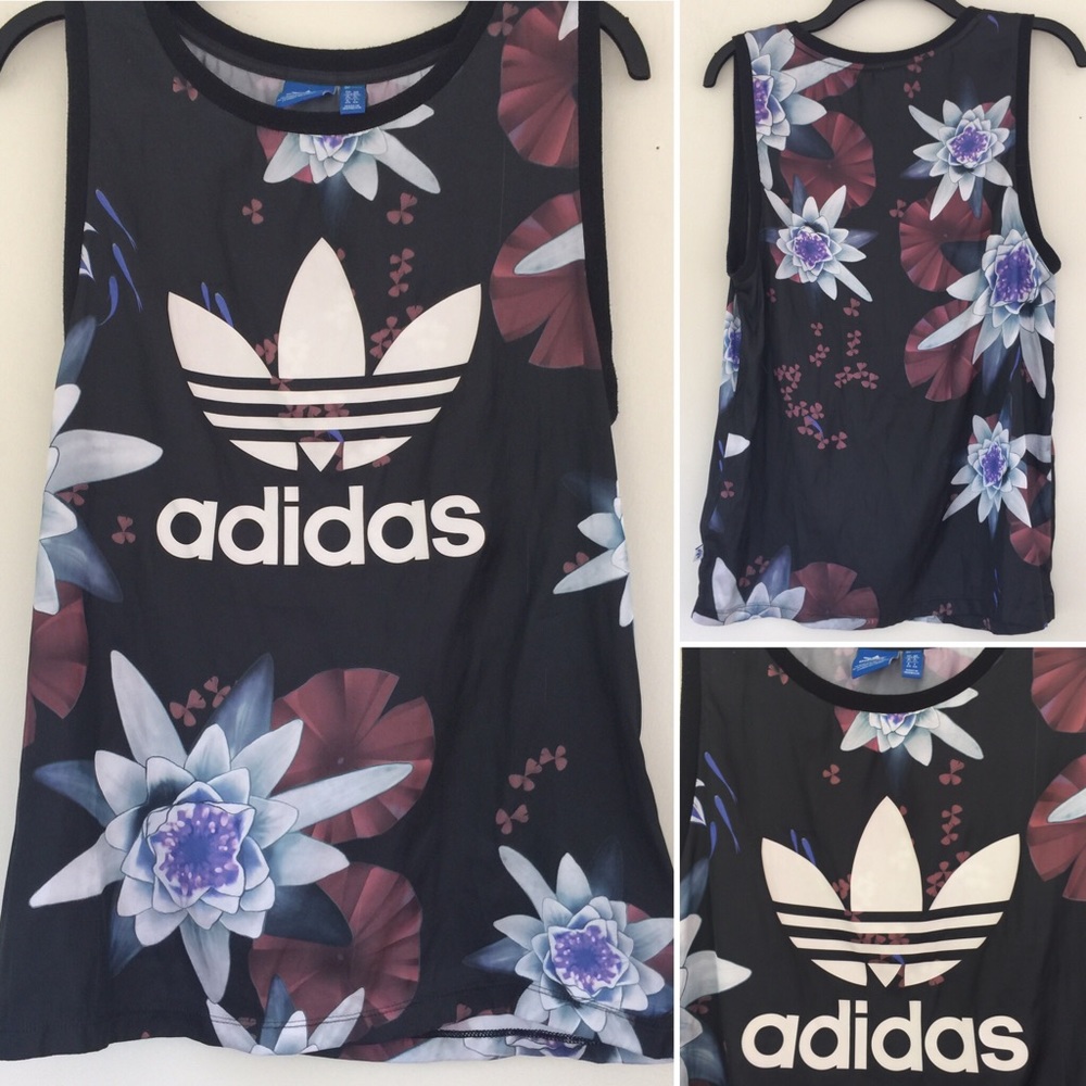 Adidas Lotus Print Tank Top
