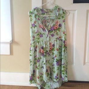collared pacsun dress floral