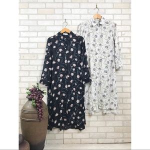 ⚡️SALE⚡️Long floral button down long sleeve shirt