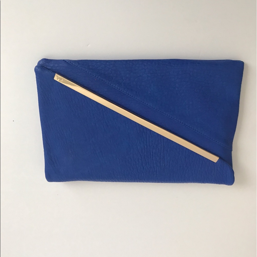 Francesca's Blue Clutch purse