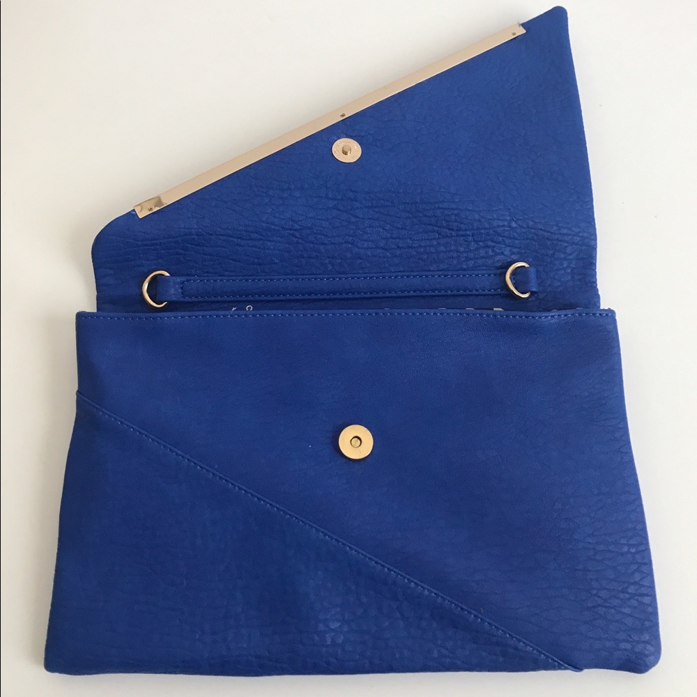 Francesca's Blue Clutch purse - Picture 2 of 4