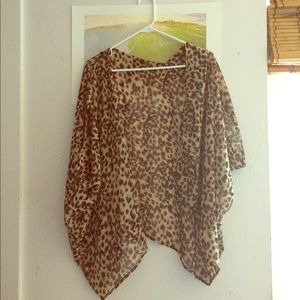 Cheetah print kimono