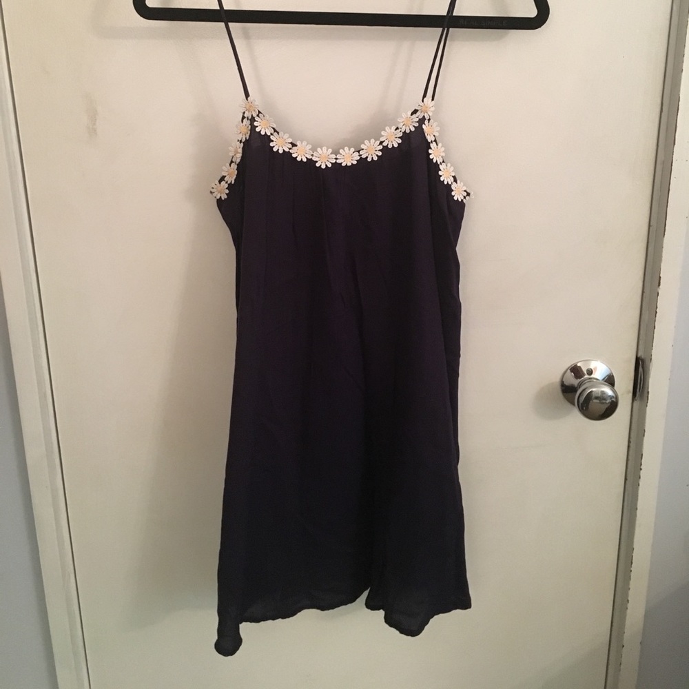 Forever 21 Navy Blue Daisy Dress