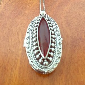 STERLING SILVER LOCKET NECKLACE