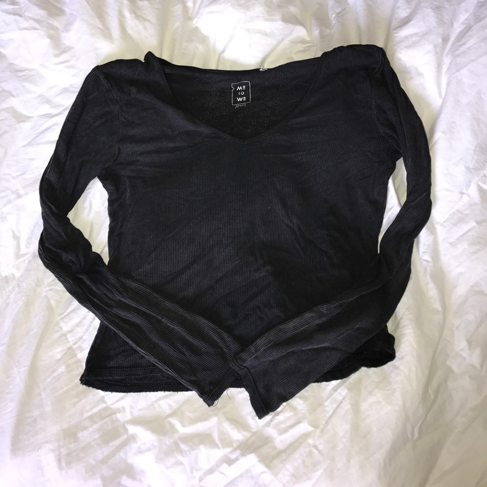 Grey Crop Top