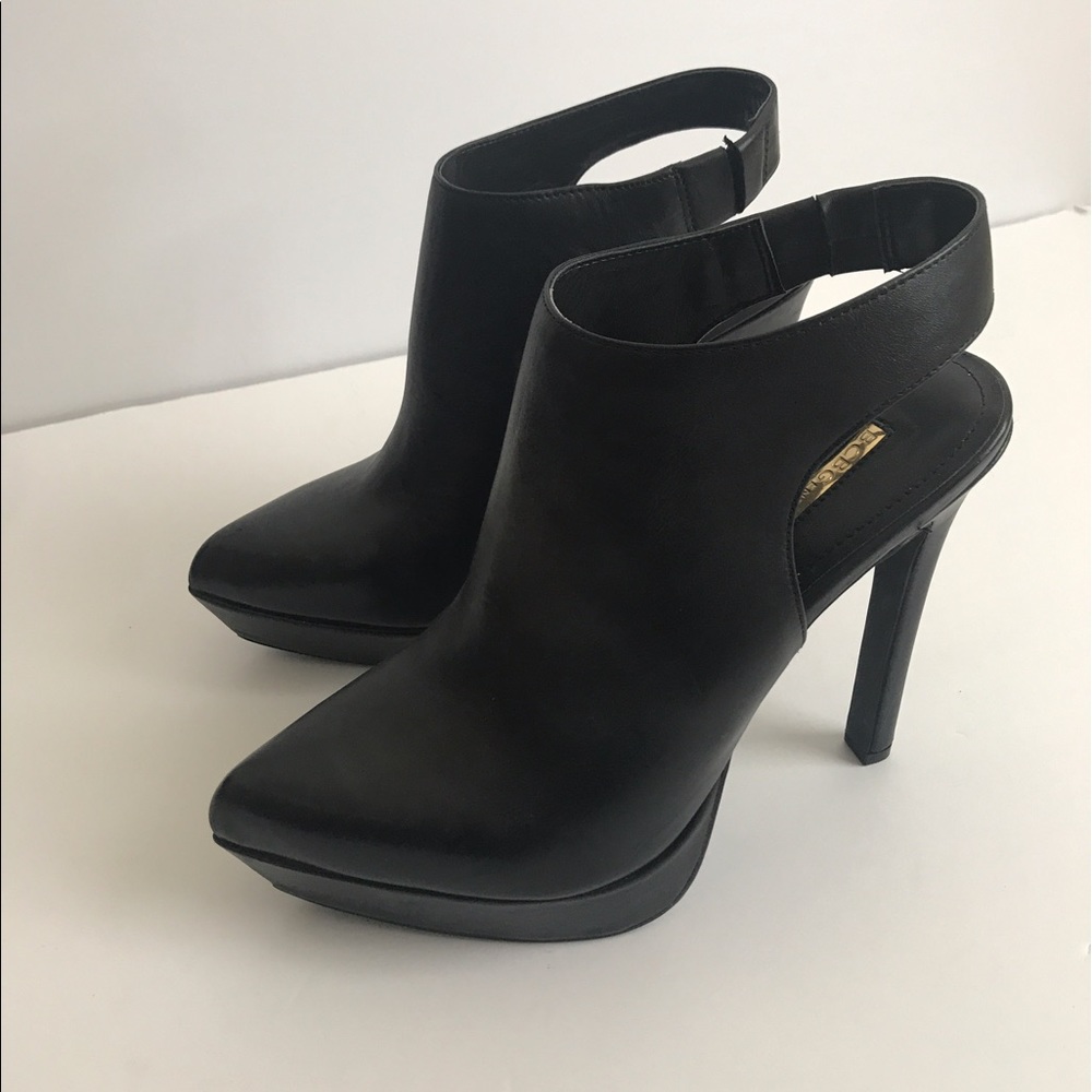 BCBG Generation Black faux leather heels