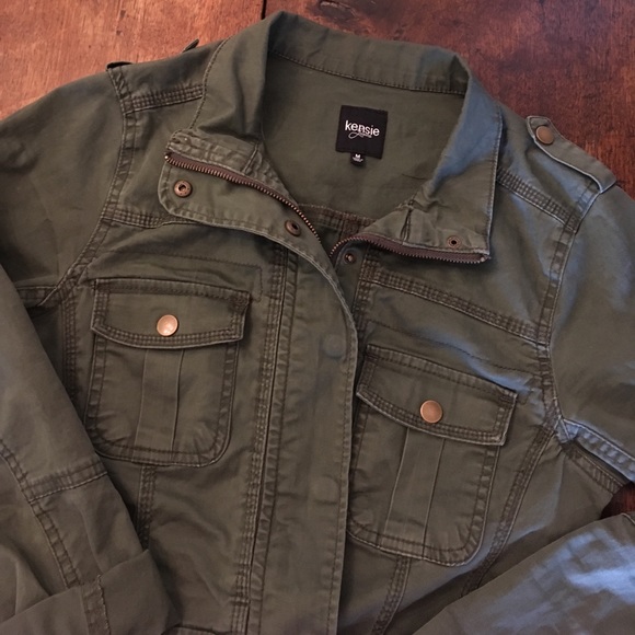 kensie jacket green