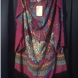 Off the shoulder 3/4 sleeve shirt