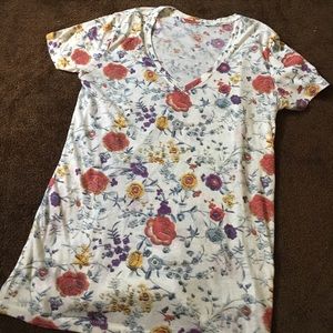 Flowery white barely worn