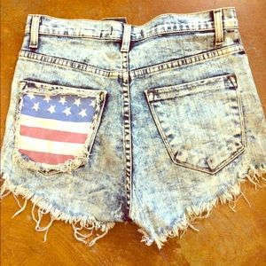 Denim shorts