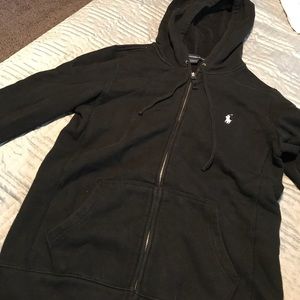 Ralph Lauren Sport Black Zip Up Hoodie