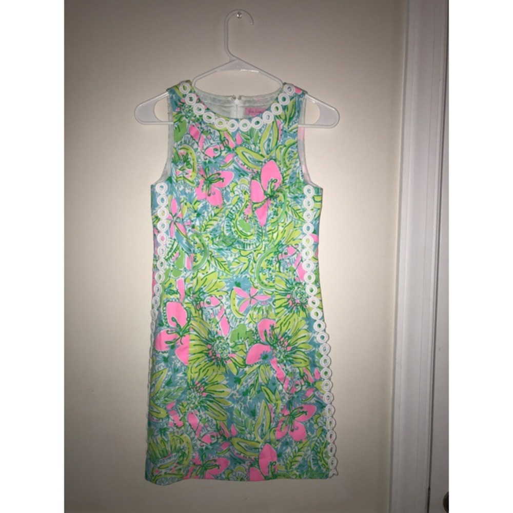 Lilly Pulitzer Coconut Jungle Mila Shift Dress 00
