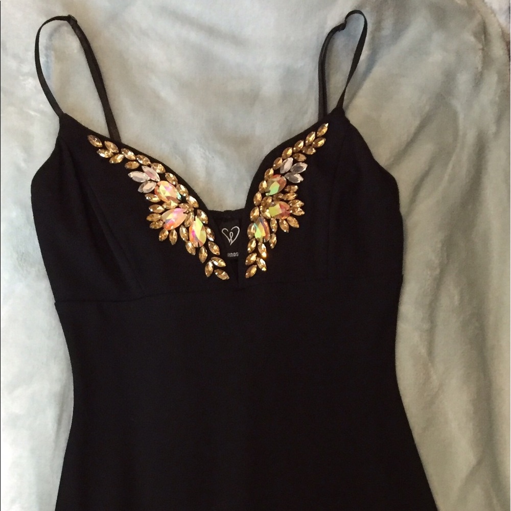 Windsor mid length black dress