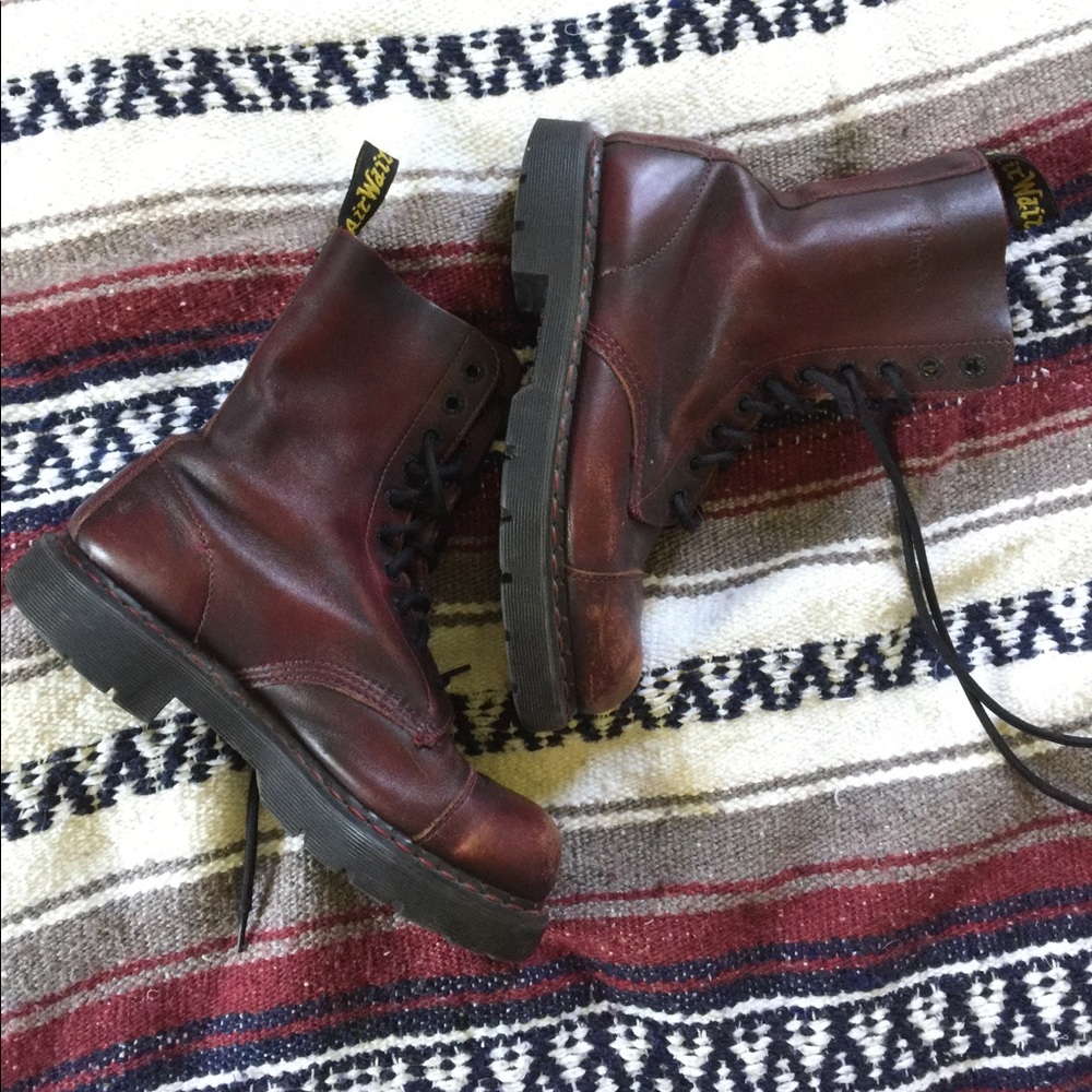 Broken in men's Dr. Martens
