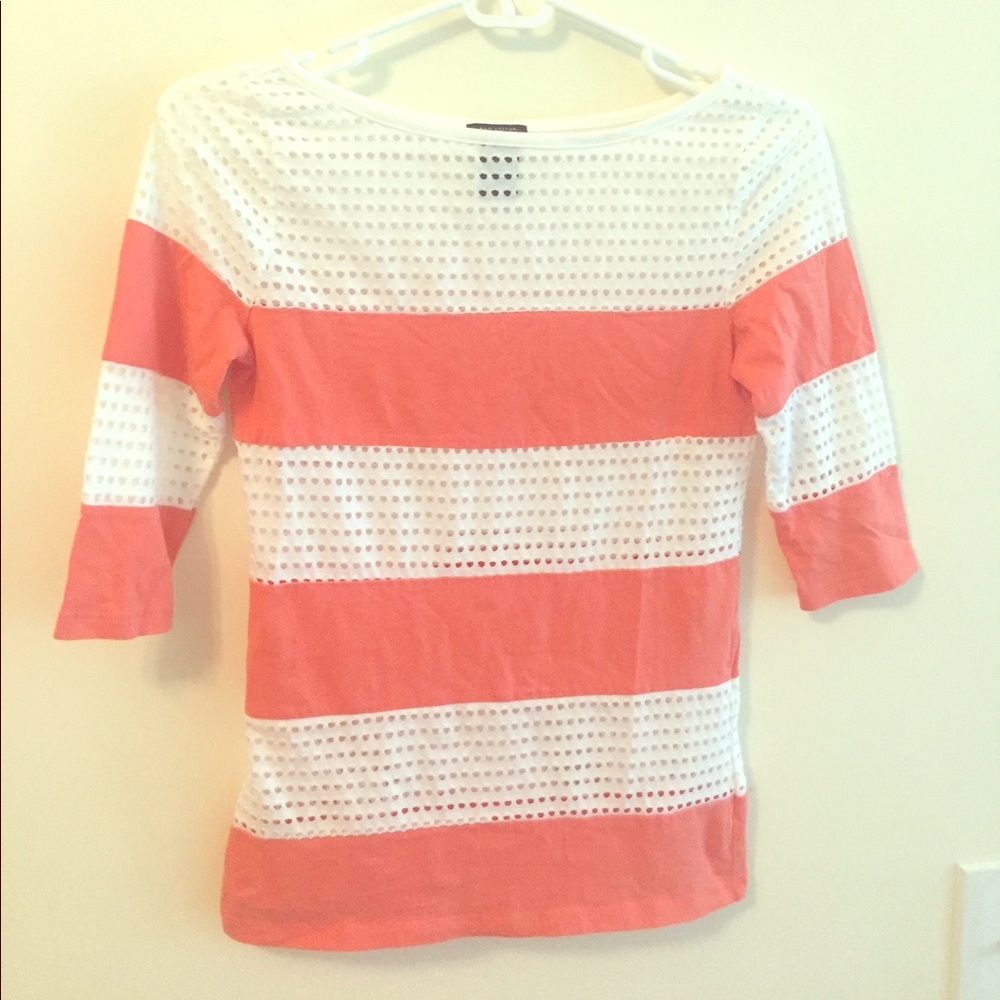 Striped 3/4 sleeve shirt!