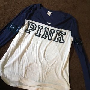 White and navy blue pink