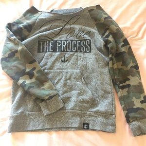 Flag nor fail, boat neck sweatshirt