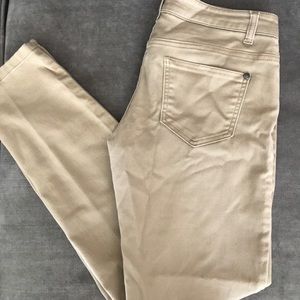 Tan straight leg pants