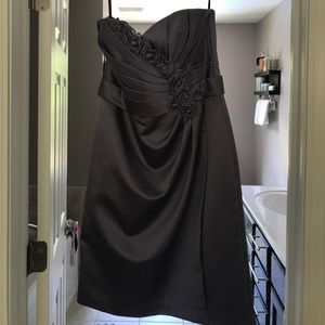 Purple dress with pretty flower detail