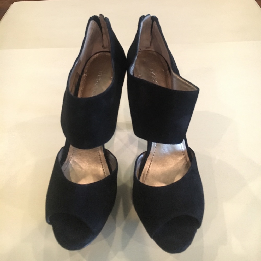 BCBGeneration Black Suede Heels, SZ 8.5