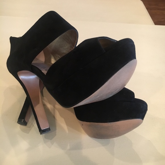BCBGeneration Black Suede Heels, SZ 8.5 - Picture 3 of 4