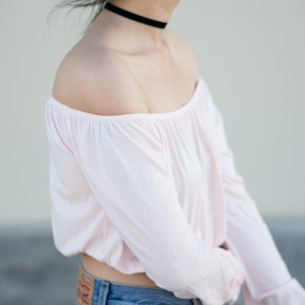 Blush Off the Shoulder Top