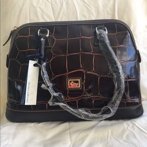 Brown leather Dooney & Bourke Tote