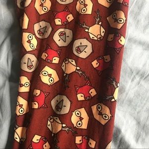 LulaRoe Forest Creatures Leggings OS