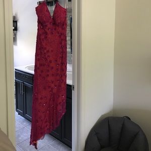 Pink dress beautiful for a wedding