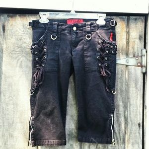 SALE Tripp NYC Lace-Up Gothic Capris Size 7
