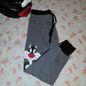 Forever 21 Looney Tunes Graphic Gray Sweatpants