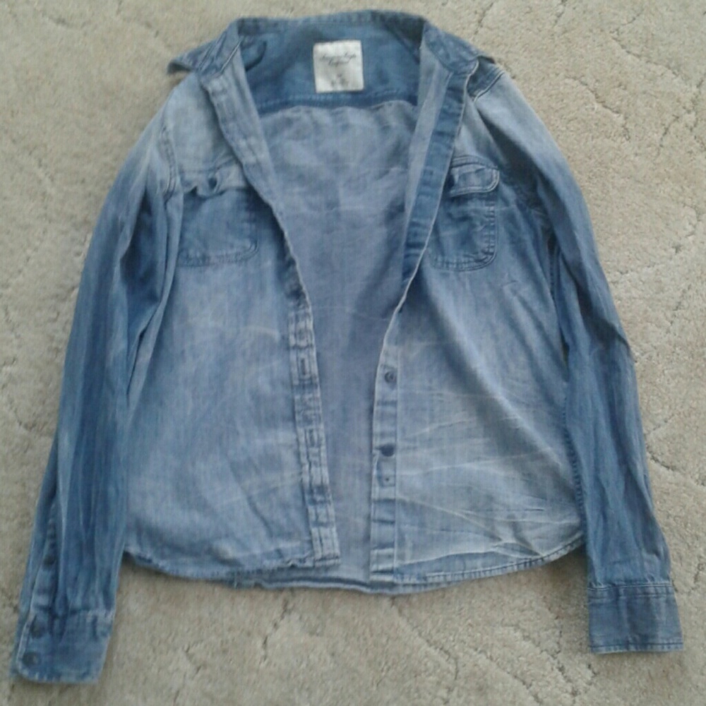 Faded jean jacket