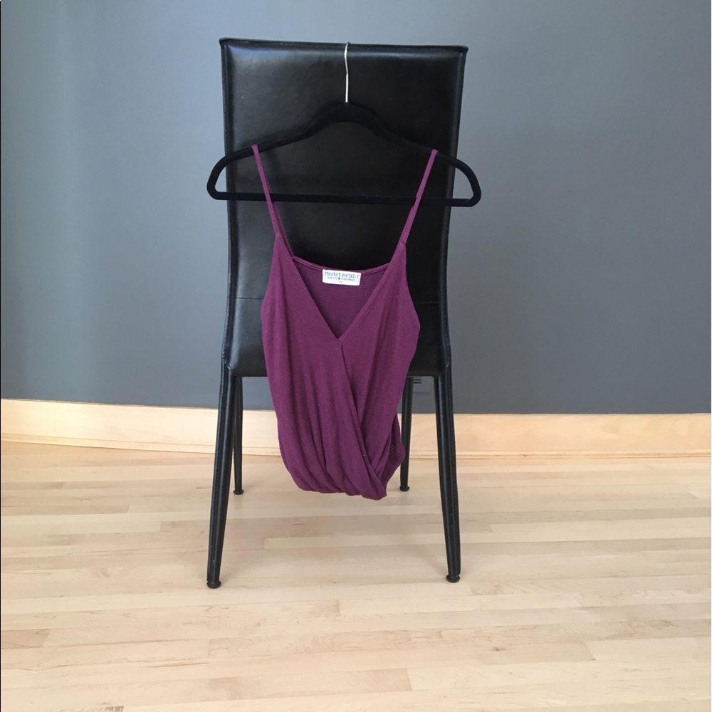 Surplice tank top